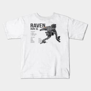 Mechwarrior Raven RVN-3L Kids T-Shirt